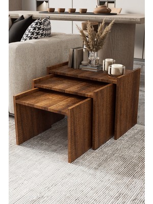 KODIGU 3'lü Zigon Set | Elanor Zigon Sehpa | 3'lü Zigon | Zigon | Sehpa | Zigon Sehpa Set |