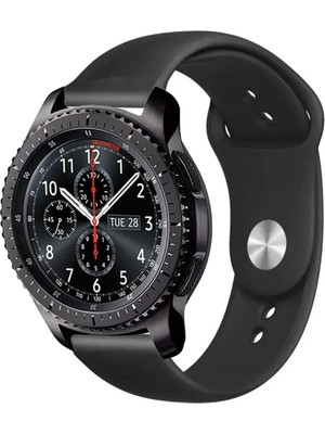 Kreton Samsung Gear S3 Frontier ile Uyumlu Kordon Yumuşak Dokulu Esnek Jel Silikon Kayış