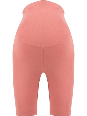 Penti Mama Rosy Biker Şort Gül Kurusu Renkli Esnek Yapı ile Yazlık Hamile Giyim Konforu