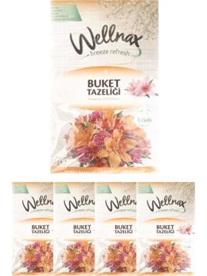 Wellnax Breeze Refresh Dolap ve Çekmece Kokusu Buket Tazeliği Kesesi X5