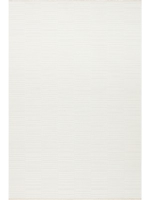 Cool Halı Enza Krem Rengi Bukleli Modern Silinebilir Kabartmalı Kaymaz Taban Ince Salon Oturma Odası Halısı