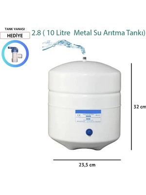 Pro Tank Pro Su Arıtma Cihazı Tankı Deposu 2.2 Galon 8 Lt