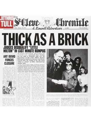Warner Music Jethro Tull  - Thıck As A Brıck  - 1 Plak