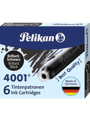 Esplendor Store Kartuş Serisi TP6X Dolmakalem Kartuşu, Siyah