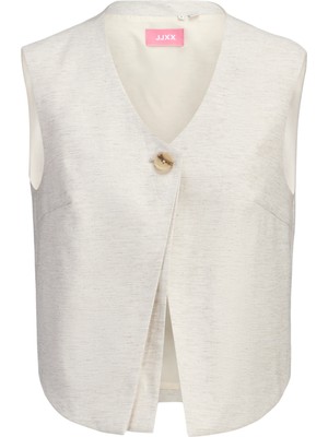 Jack & Jones Kadin Dügmeli Yelek - Siva