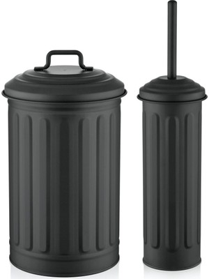 The Mia GLV0644 Siyah 2'li Banyo Seti Modern Stil ve Paslanmaz Özellikli