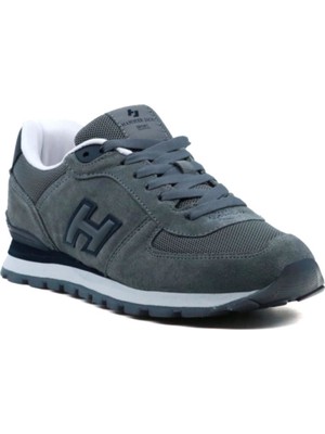 Hammer Jack 19250 Peru Sneaker Erkek Spor Ayakkabı Gri Süet Malzeme ile Rahat Taban