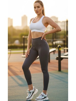 Kadın Yüksek Bel Spor Tayt