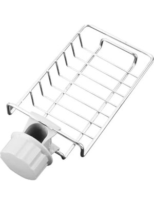 Esplendor Store Mutfak Banyo Duş Musluk Üstü Tek Katlı Raf: Sabun Sünger Askısı ile Pratik Depolama Çözümü