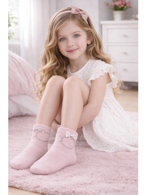 Gigi Giyim Kurdele Desenli Kız Çocuk Patik Çorap