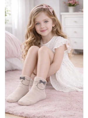 Gigi Giyim Kurdele Desenli Kız Çocuk Patik Çorap