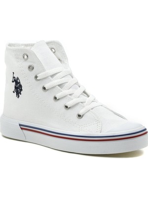 U.S. Polo Assn. Penelope High 2fx Beyaz Unisex Boğazlı Sneaker Ayakkabı