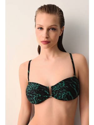 Suwen Wild Metal Aksesuarlı Bikini Üst