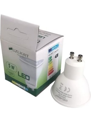 Esplendor Store 10 Adet 5W LED Ampul GU10 Duy Sarı Işık 3000K Uzlıght