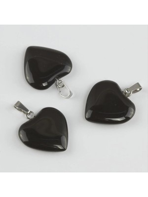 İlk El Grup Ieg™ Onix Kalpli Doğaltaş Kolye Ucu