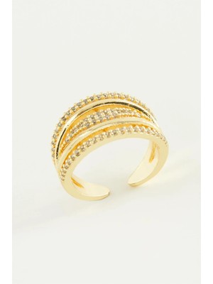 İlk El Grup Ieg™ 5 Sıra Zirkon Taşlı Yüzük