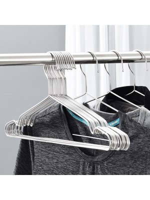 Olgun Home Metal Elbise Askısı 36 Adet Plastik Malzeme ile Galvanizli Çelik Özellikli