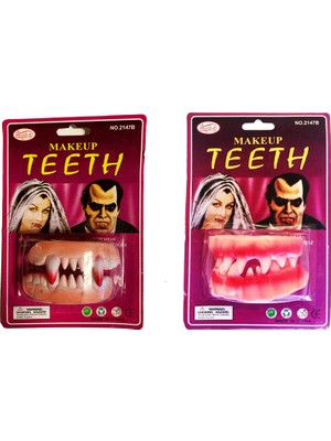 İlk El Grup Takma Vampir Dişi 2 Adet Vampir ve Seyrek Model (4887)