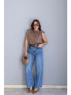 Purple By Banu Mavi Kemerli Jean Pantolon