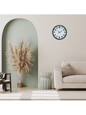 İlk El Grup Ieg™ Yeşil 36 cm Zarif Duuvar Saati