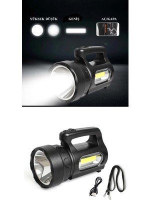 İlk El Grup Ieg™ Profesyonel Ultra Güçlü LED El Feneri - Yüksek Performanslı 900 Lümen Aydınlatma