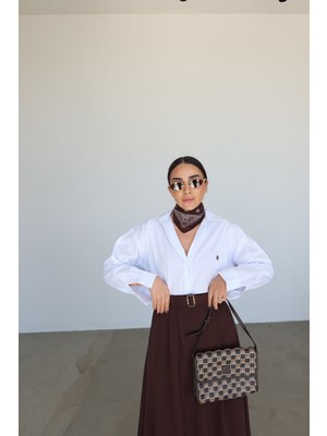 Özge Özgenç Oversize Basic Gömlek
