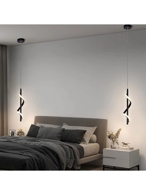 Ömür Avize Helheim Modern Sarkıt Ledli Avize 2li