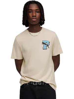 Puma Graphic Erkek Krem T-Shirt.87
