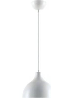 Ömür Avize Modern Retro Genç Çocuk Odası Salon Metal Tekli Beyaz Avize