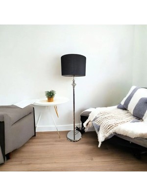 Ömür Avize Yıldız Kristal Krom Kaplama Silindir Lambader