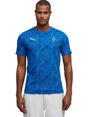 Puma Neymar Jr Passion Aop Erkek Mavi Futbol T-Shirt 52895703