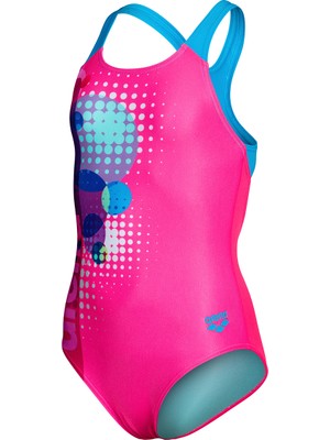 Arena Dots Swimsuit Swim Pro Back Çocuk Pembe Yüzücü Mayo 010745998