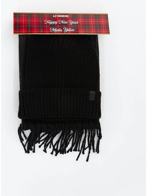 Lc Waikiki Yeni Sezon Püsküllü Erkek Atkı ve Bere