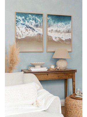 Artavessa 2 Parça MDF Tablo Seti 20 x 30 cm Ahşap Çerçeve Görünümlü Renkli UV Baskı