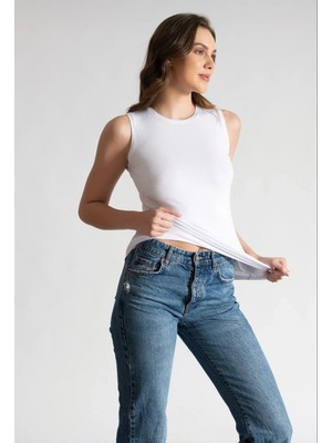 Tutku Elit Kadın Sıfır Kol Atlet Pamuklu