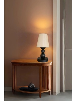 Ömür Avize Bolivia Siyah Kasa Masa Lambası