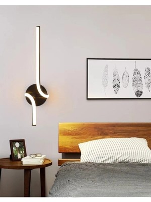 Ömür Avize Mest Siyah Ledli Aplik