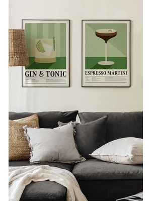 Artavessa 2 Parça Ahşap Çerçeve Görünümlü Mdf Tablo Seti 20X30 cm - Model 13