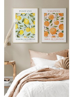 Artavessa 2 Parça Ahşap Çerçeve Görünümlü Mdf Tablo Seti 20X30 cm - Model 3