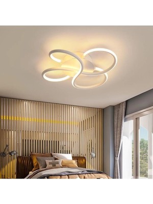 Ömür Avize Capella Modern Beyaz Kasa Beyaz Ledli Avize