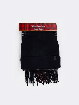 Lc Waikiki Yeni Sezon Desenli Erkek Atkı ve Bere