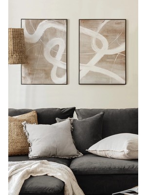 Artavessa 2 Parça Ahşap Çerçeve Görünümlü Mdf Tablo Seti 20X30 cm - Model 24