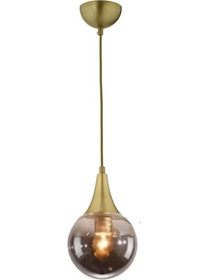 Ömür Avize Inci Modern Globe Kapalı Camlı Tekli Avize