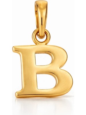 GEBZE TAKI 14 Ayar 'b' Harfi Kolye Ucu