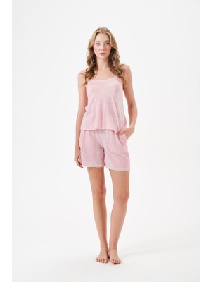 Pjs Kadın Pembe Şort Takım 29029