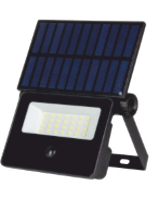 Teknikerelektrik Helios Opto Hs 4030 5W Beyaz Işık Sensörlü Solar LED Projektör