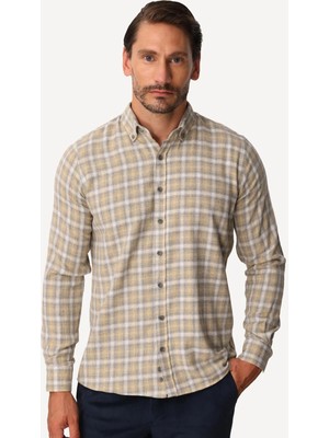 İGS Erkek Sarı Dynamıc Fıt Düğmeli Yaka Gömlek