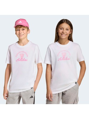 Adidas Food Pack Graphic Çocuk Beyaz Tişört (KA0540)