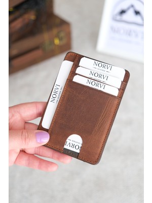 Norvi Leather Hakiki Deri Kartlık Kimlik Bölmeli 1140