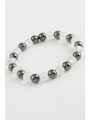 İlk El Grup Ieg™ Hematit Buzlu Kuvars Doğaltaş Bileklik